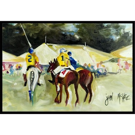 Carolines Treasures Polo At The Point Indoor and Outdoor Mat- 24 x 36 in. JMK1006JMAT